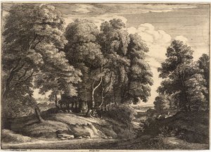 El pastor en el bosque de Wenceslaus Hollar